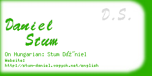 daniel stum business card